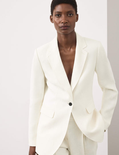 Pure Linen Tailored Blazer