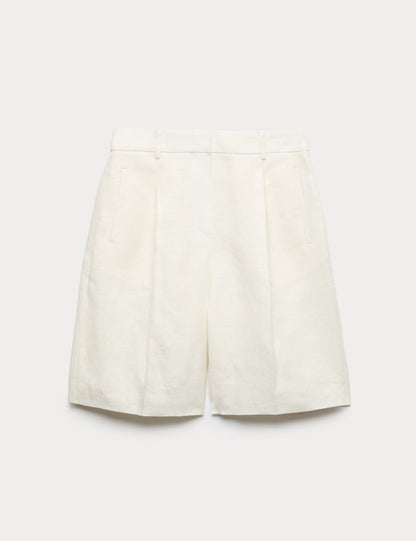 Pure Linen Tailored Shorts