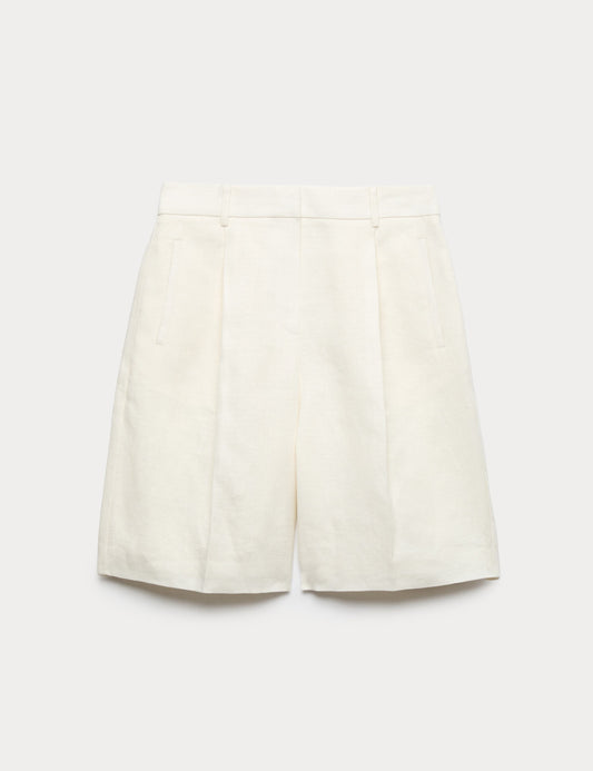 Pure Linen Tailored Shorts