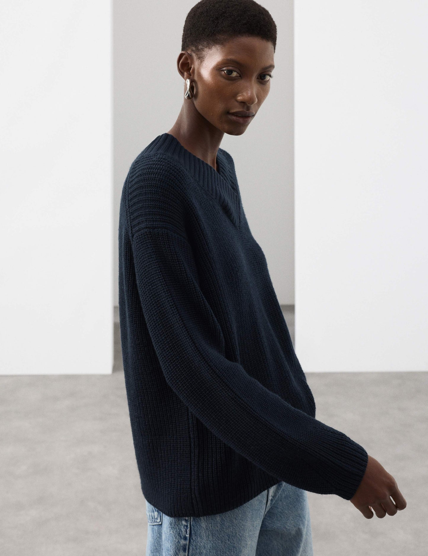 Pure Merino Wool V-Neck Jumper