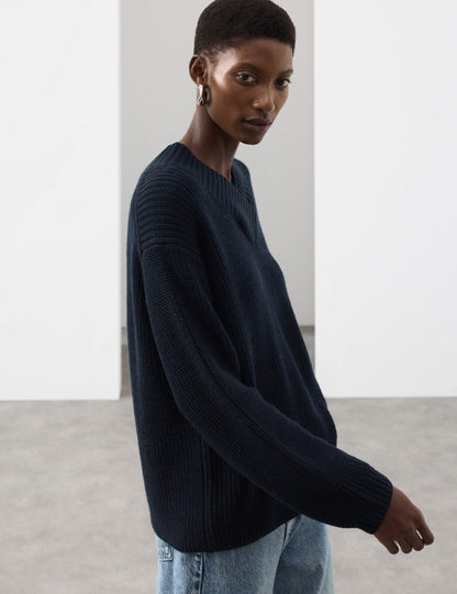 Pure Merino Wool V-Neck Jumper