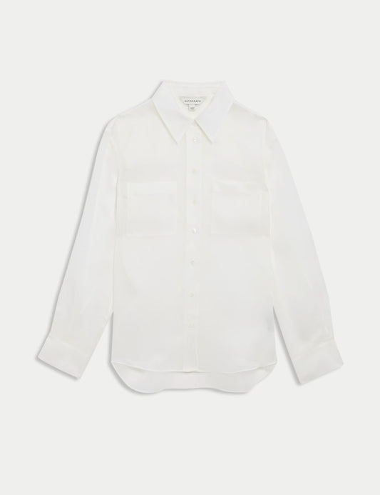 Pure Silk Organza Shirt