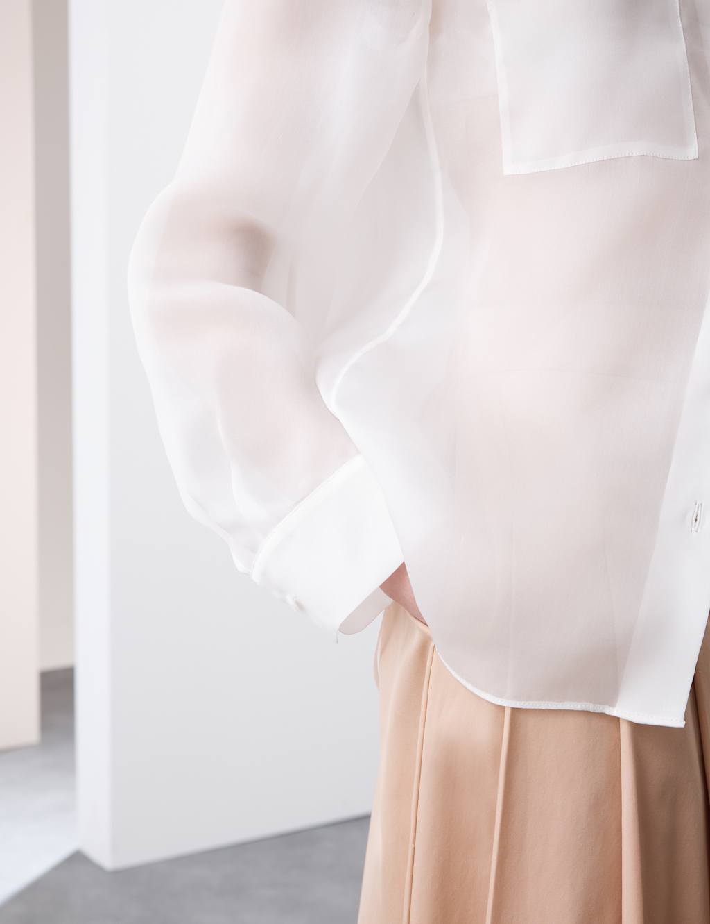 Pure Silk Organza Shirt