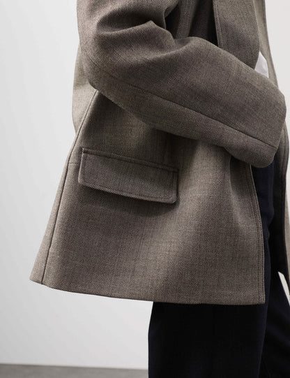 Pure Wool Relaxed Blazer