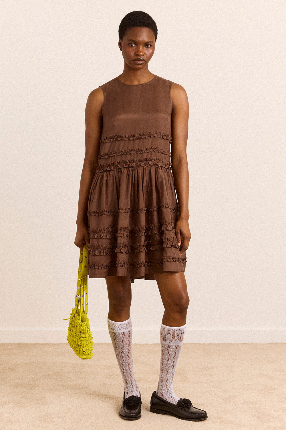 Reed Ruffle Mini Dress