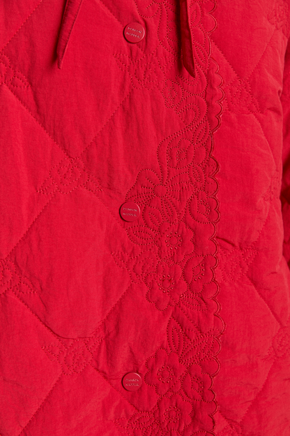 Avery Embroidered Quilted Coat