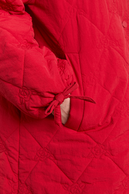 Avery Embroidered Quilted Coat