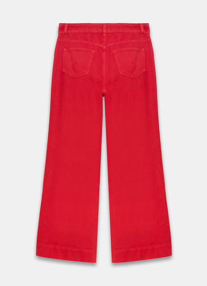 Red Wide Leg Jeans