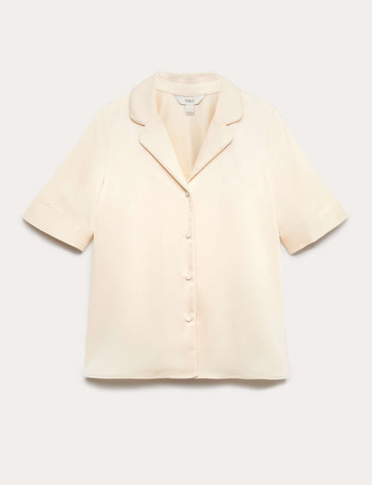 Satin Collared Shirt