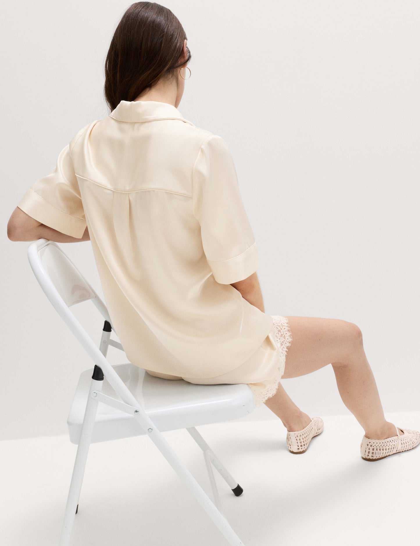 Satin Collared Shirt