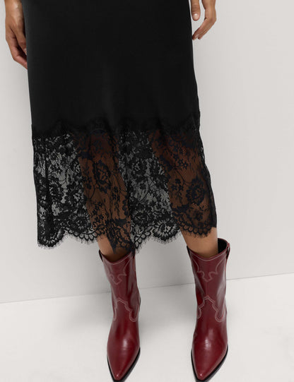 Satin Lace Dress
