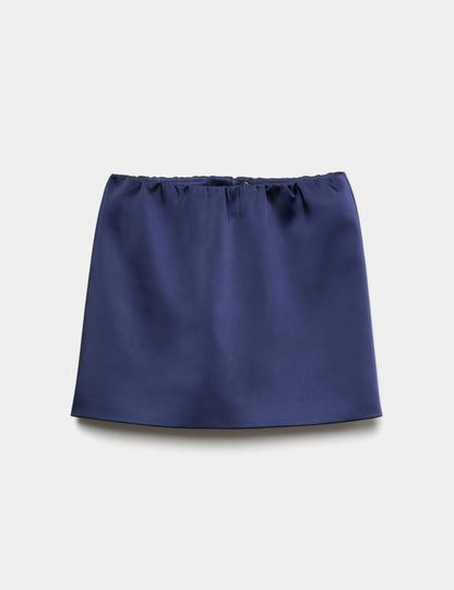 Satin Mini A-Line Skirt