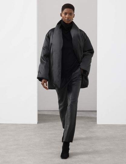 Satin Puffer Coat