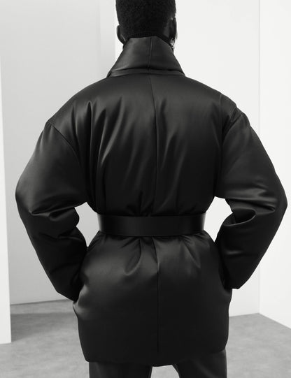 Satin Puffer Coat