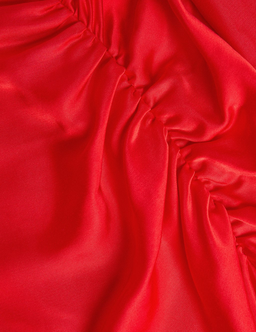 Satin Ruched-Detail Maxi Dress