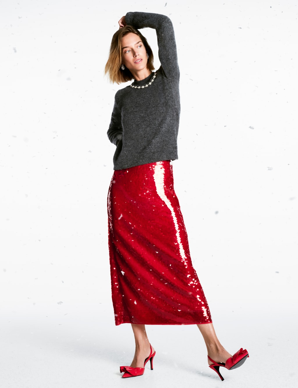 Sequin Midaxi Pencil Skirt