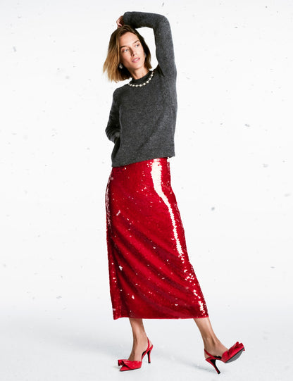 Sequin Midaxi Pencil Skirt