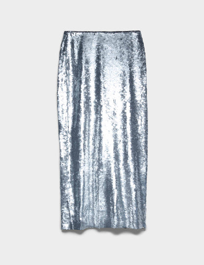 Sequin Midi Column Skirt