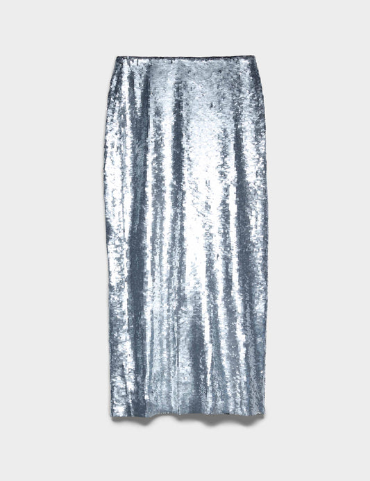 Sequin Midi Column Skirt