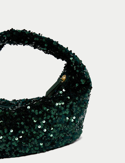 Sequin Top Handle Grab Bag