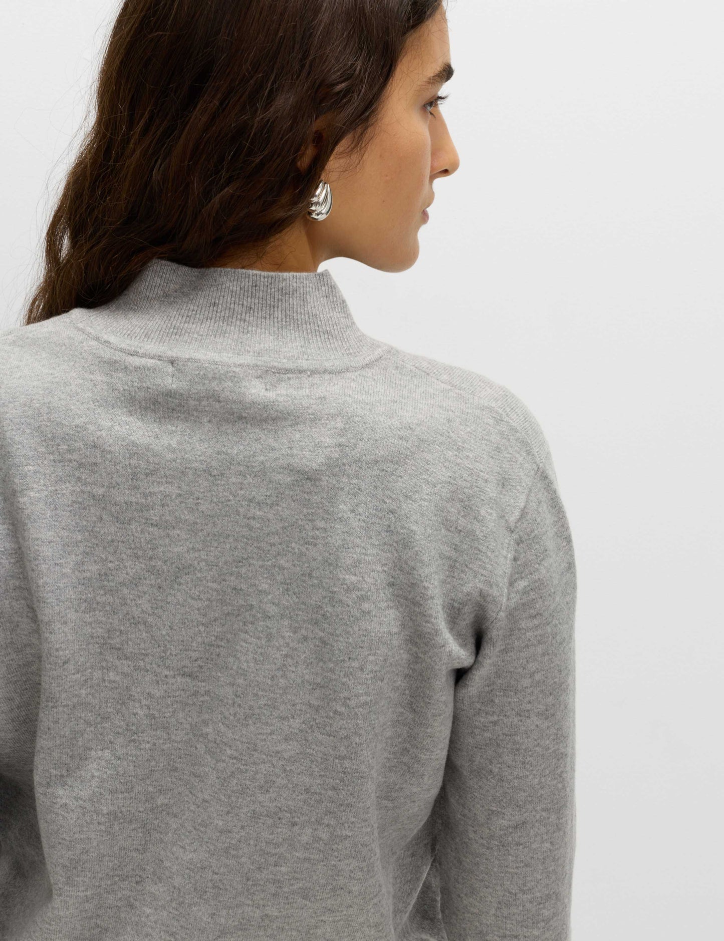 Slogan Funnel Neck Jumper