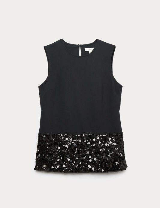 Sparkly Sequin Detail Top