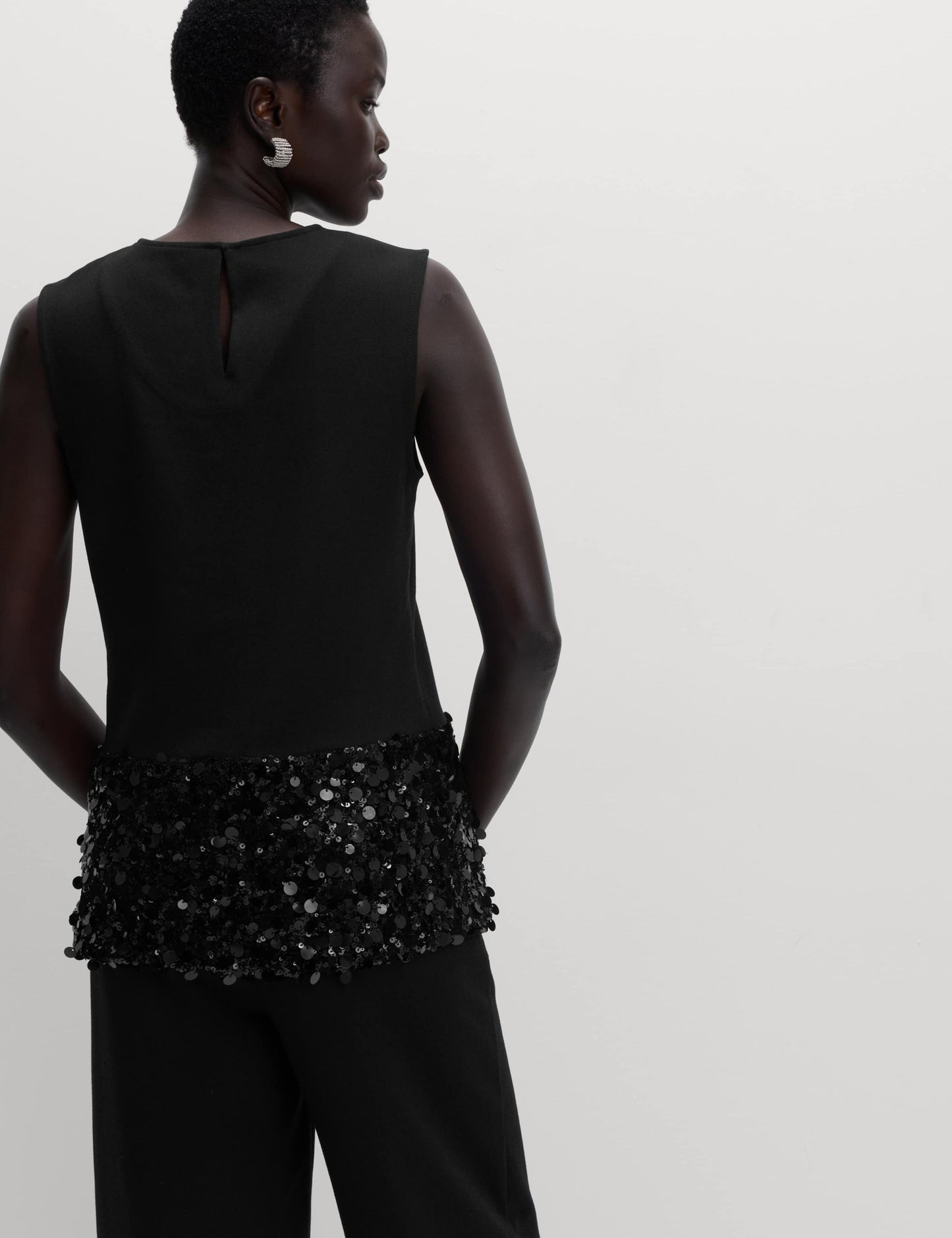 Sparkly Sequin Detail Top