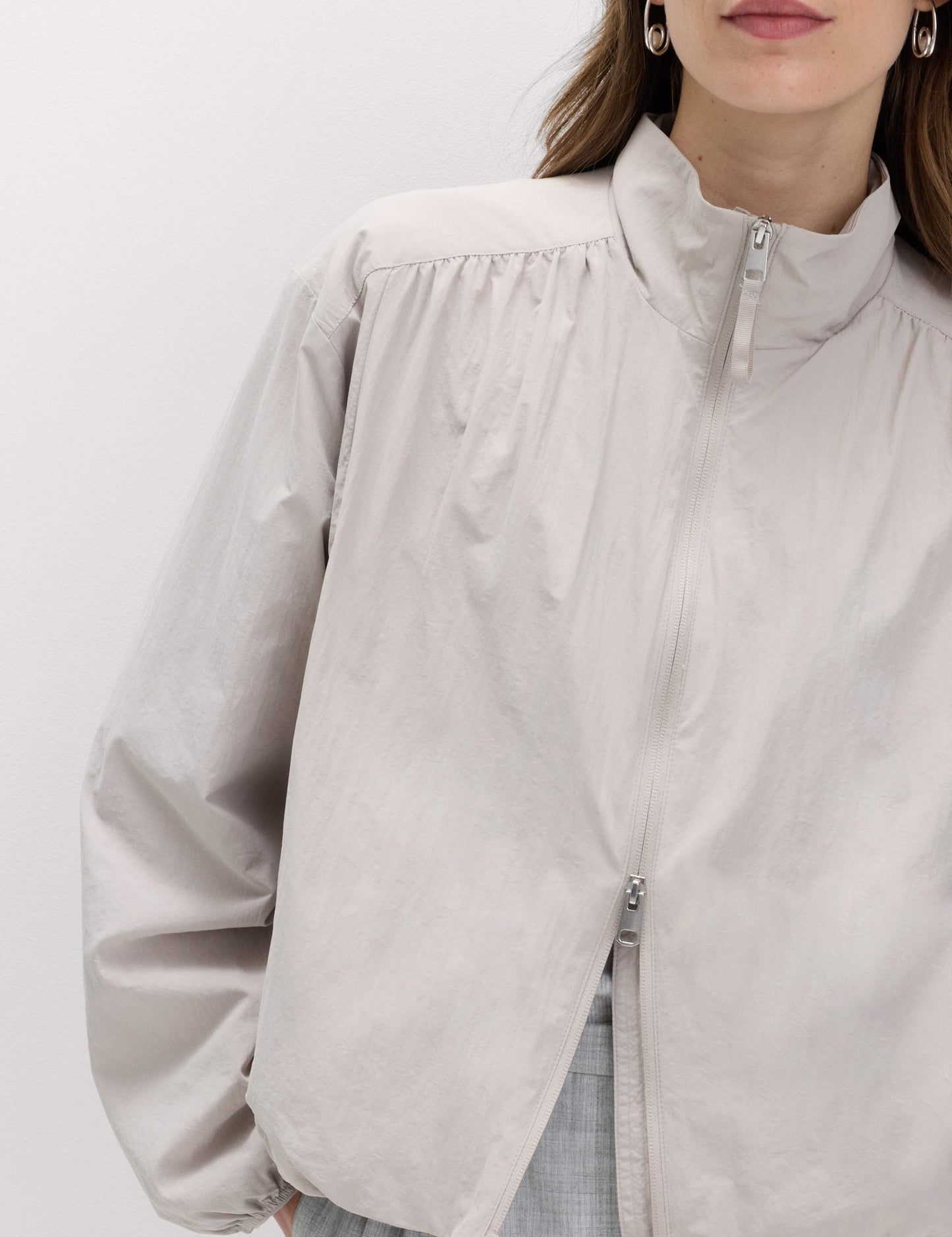 Stormwear™ Lightweight Funnel Neck Gathered Jacket