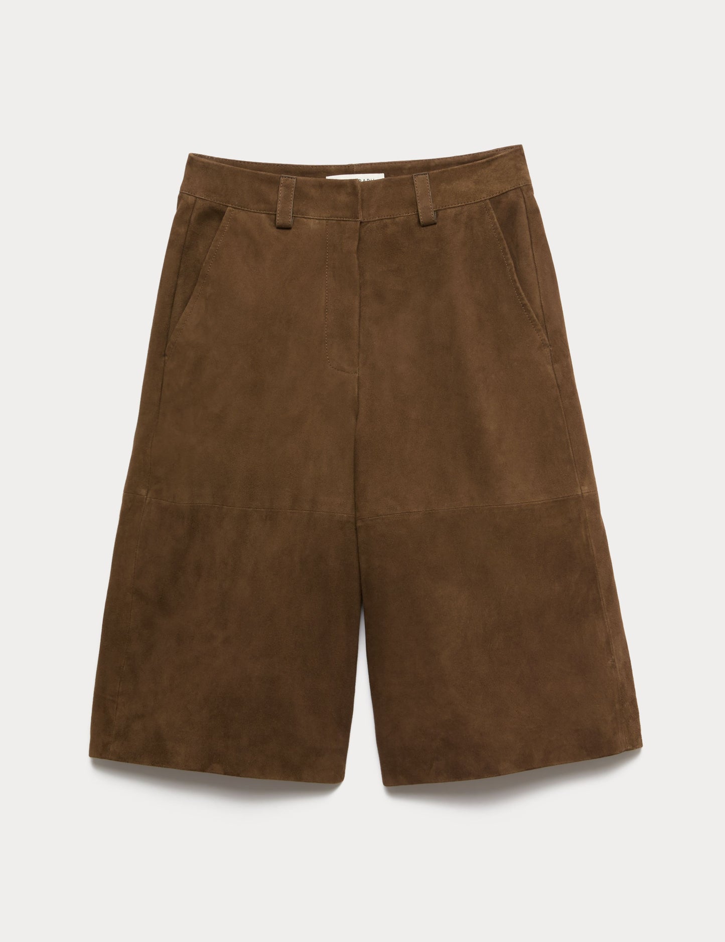 Suede Bermuda Shorts