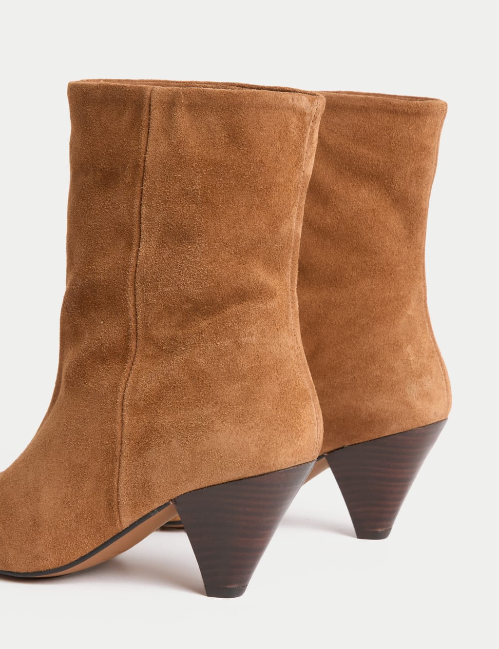 Suede Block Heel Boots