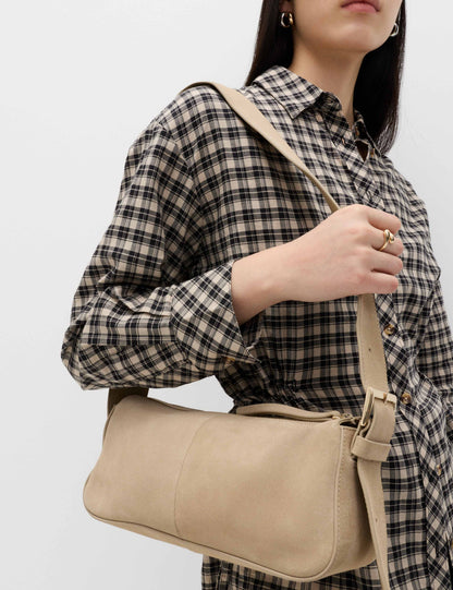 Suede Boxy Sling Bag