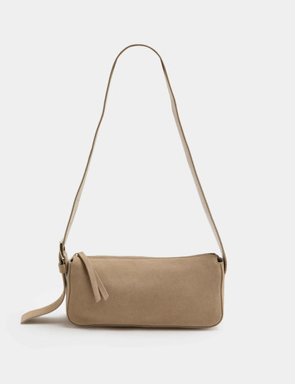 Suede Boxy Sling Bag