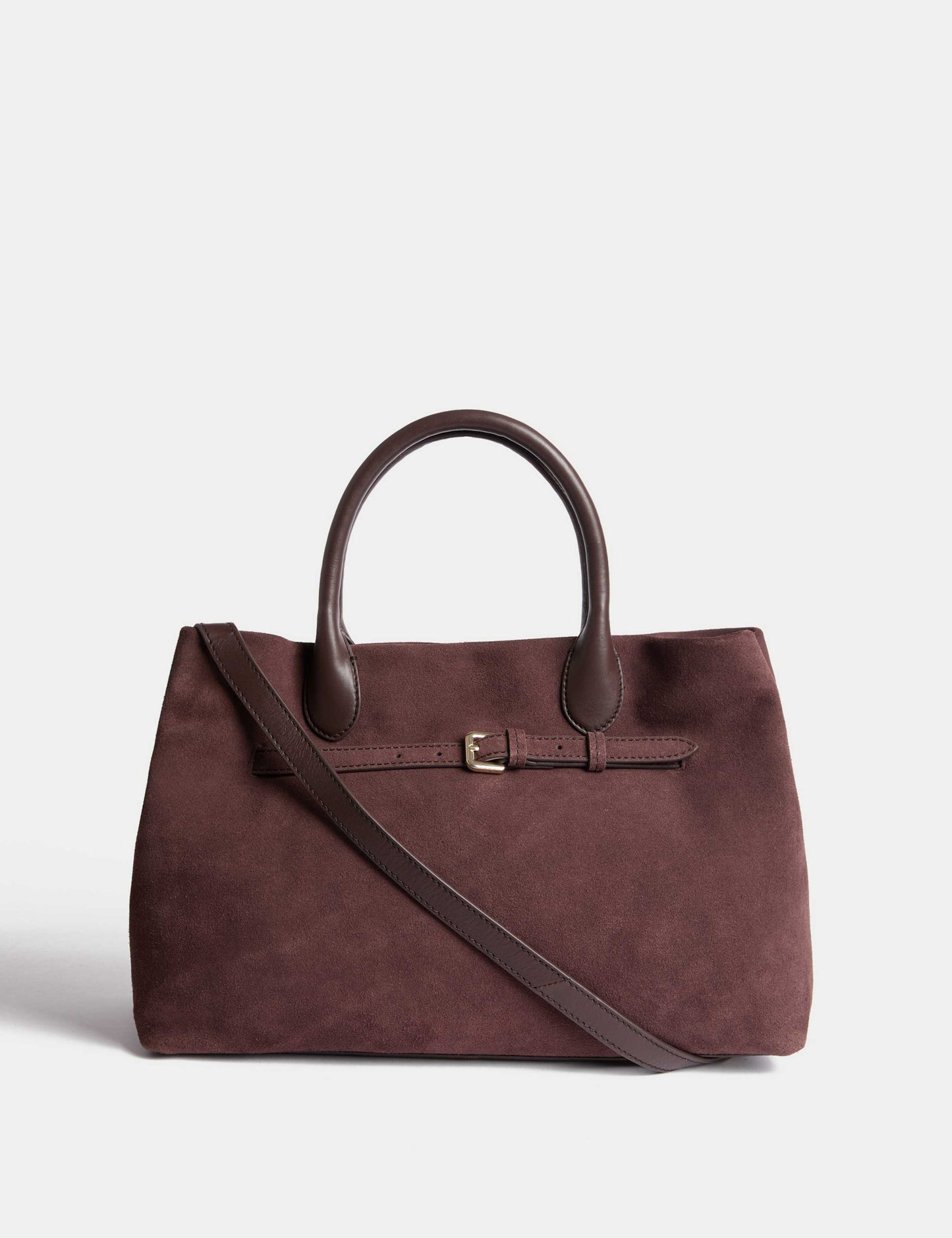 Suede Briefcase Bag