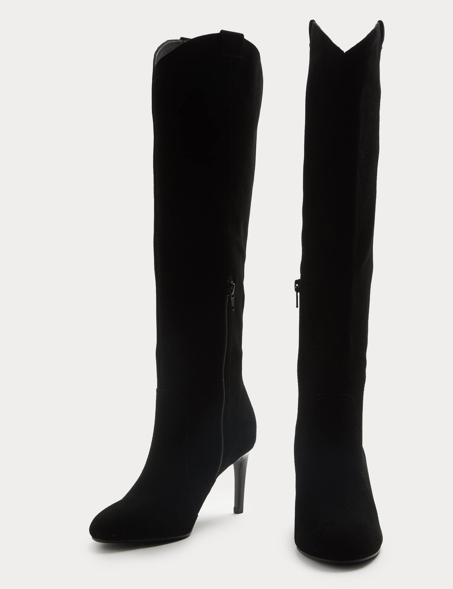 Suede Stiletto Heel Knee High Boots