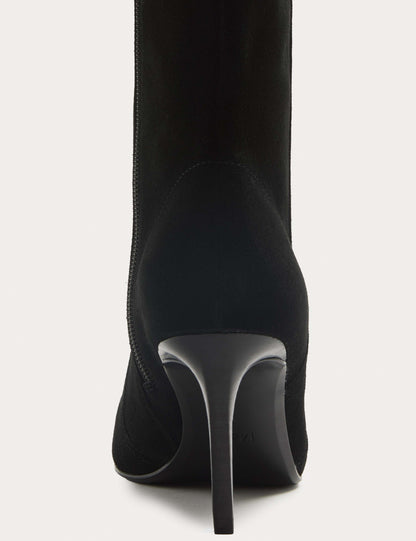 Suede Stiletto Heel Knee High Boots