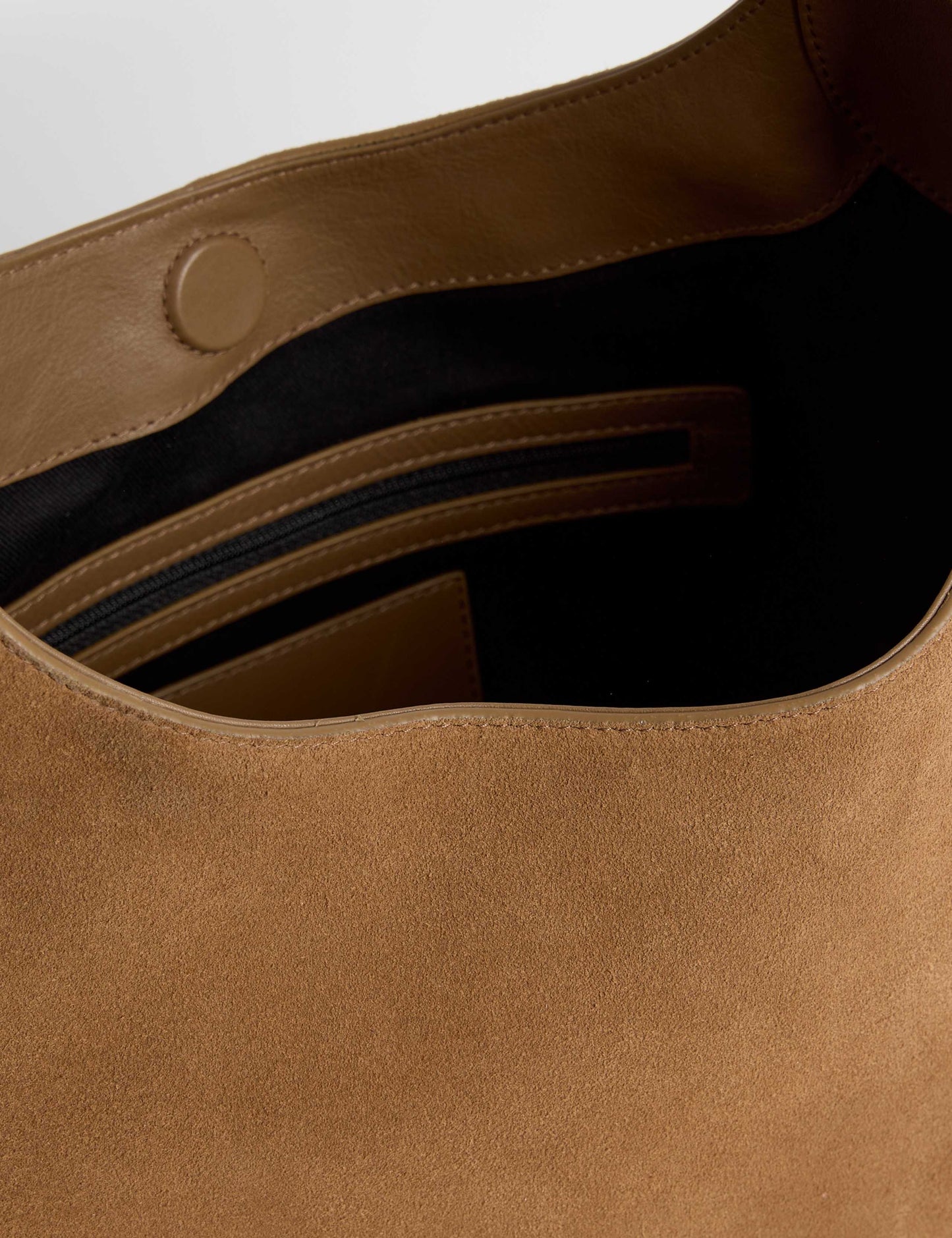 Suede Top Handle Shoulder Tote