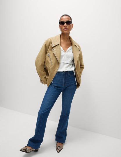 Suedette Biker Jacket