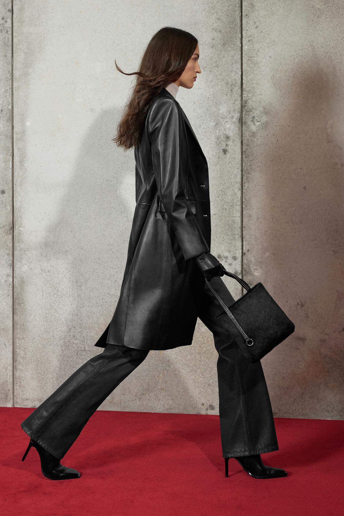 Fitted Leather Coat Ludovic De Saint Sernin x Zara