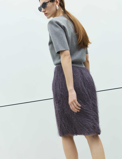 Tassel Midi Pencil Skirt