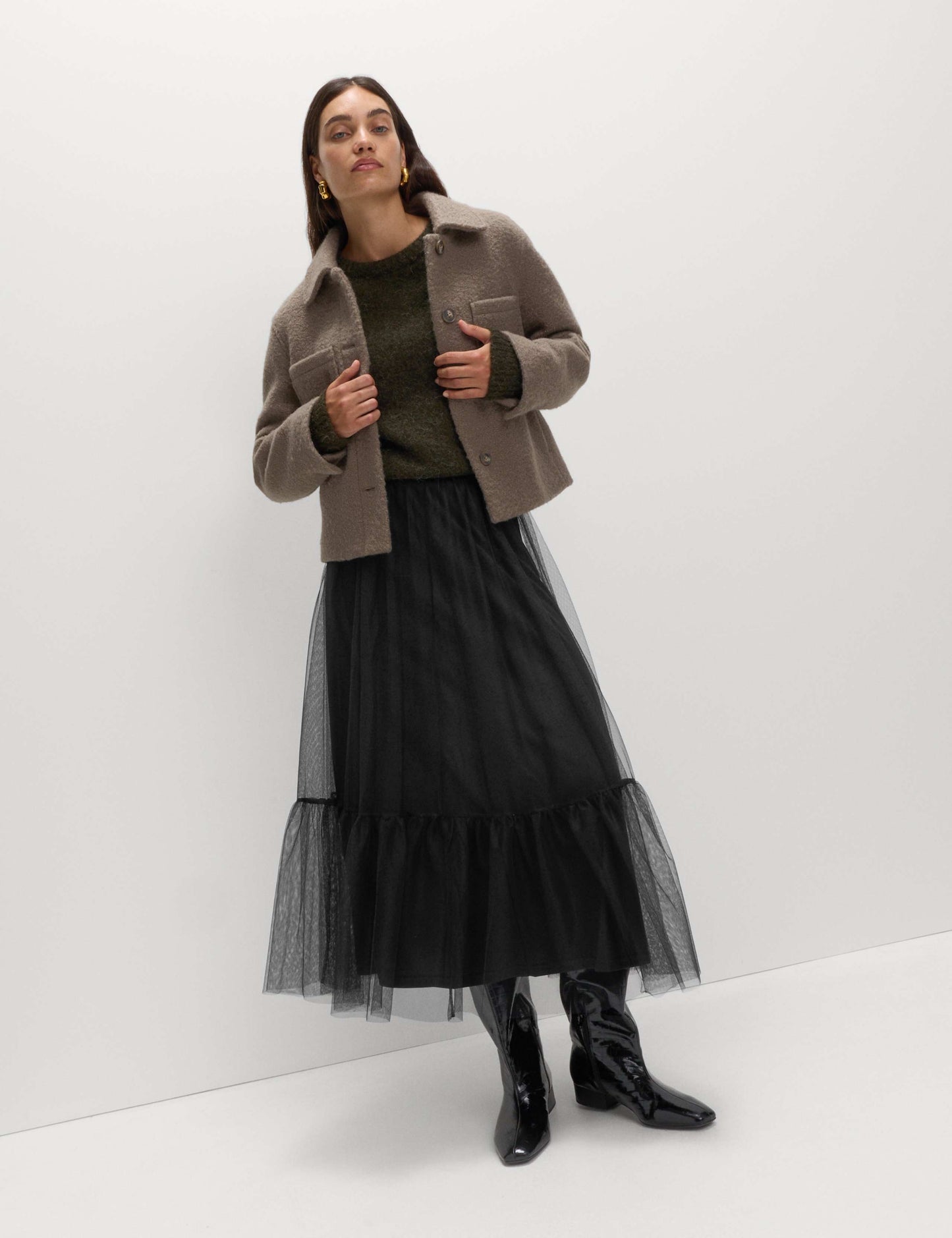 Tulle Maxi Skirt