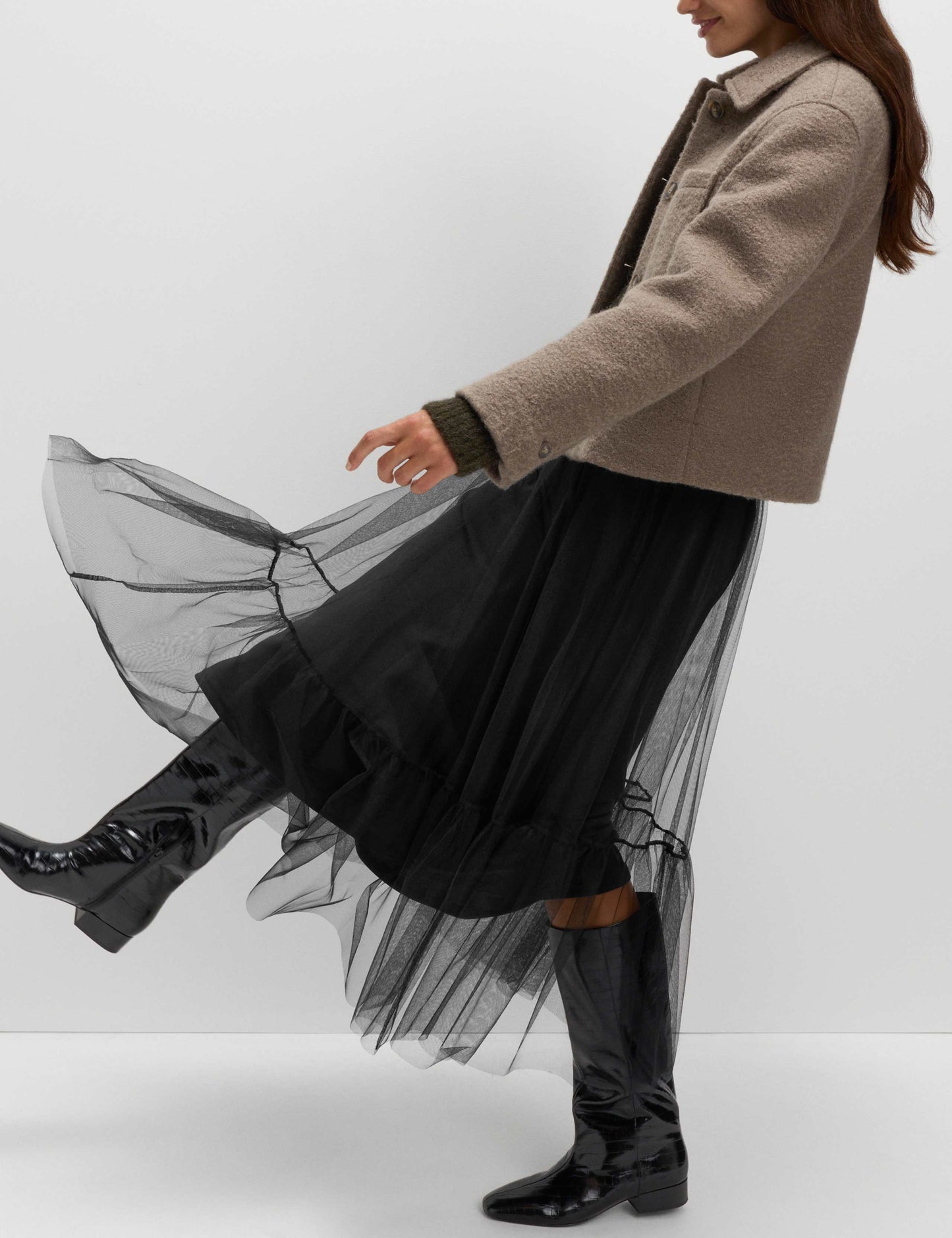 Tulle Maxi Skirt