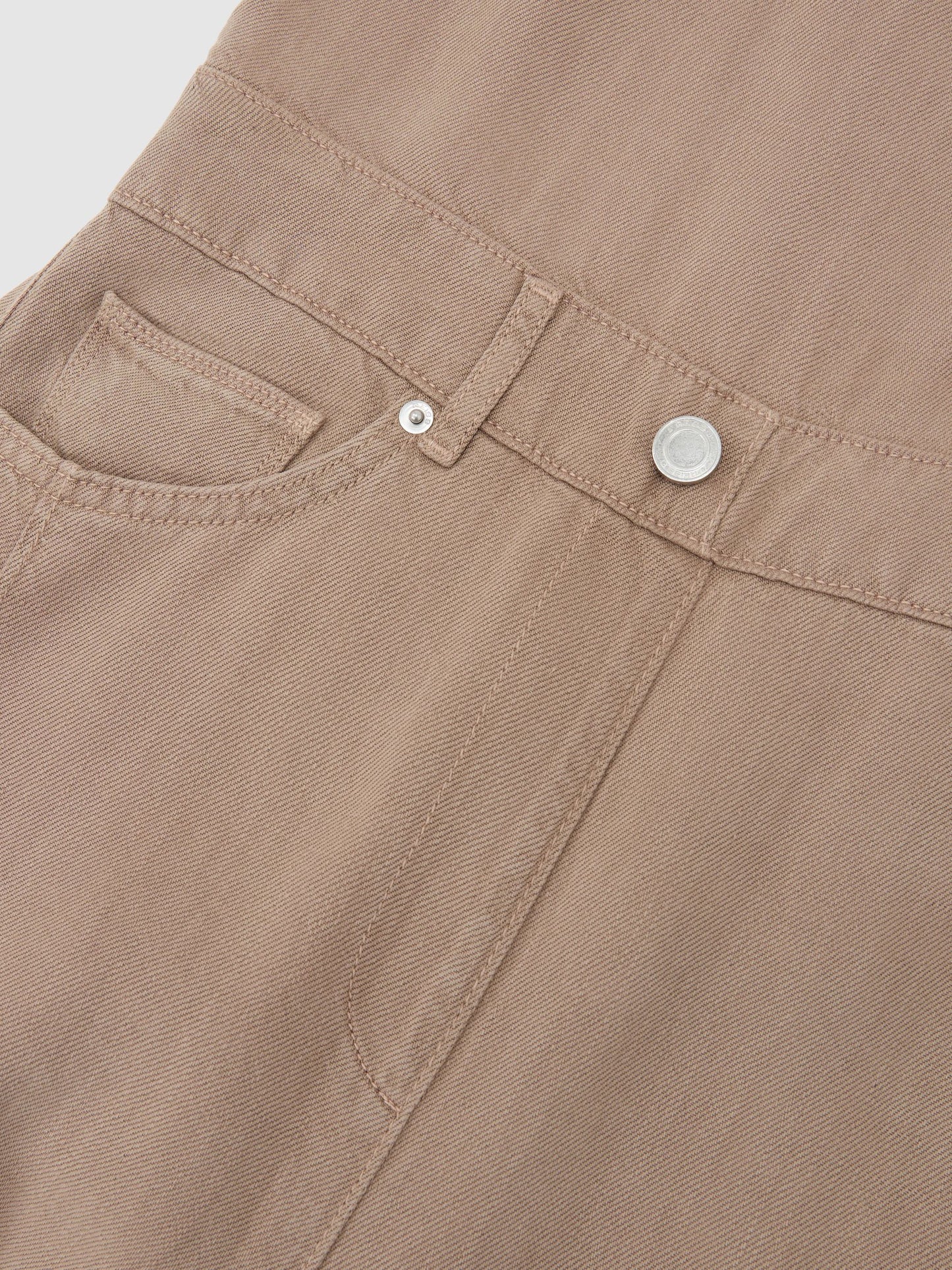 Lyocell-Linen Wide-Leg Jumpsuit in Taupe Neutral