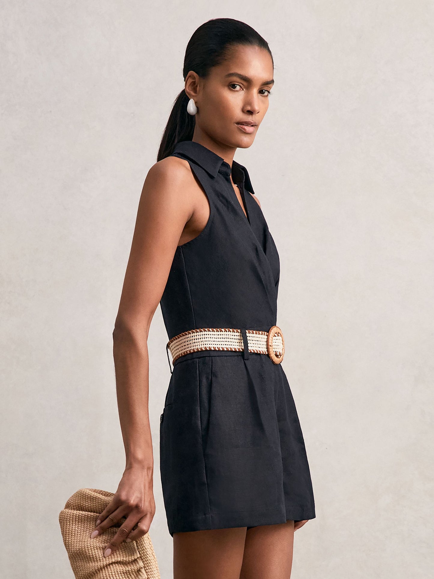 Playsuit in Navy