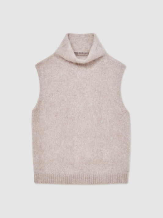 Atelier 100% Brushed-Cashmere Tank Top in Neutral