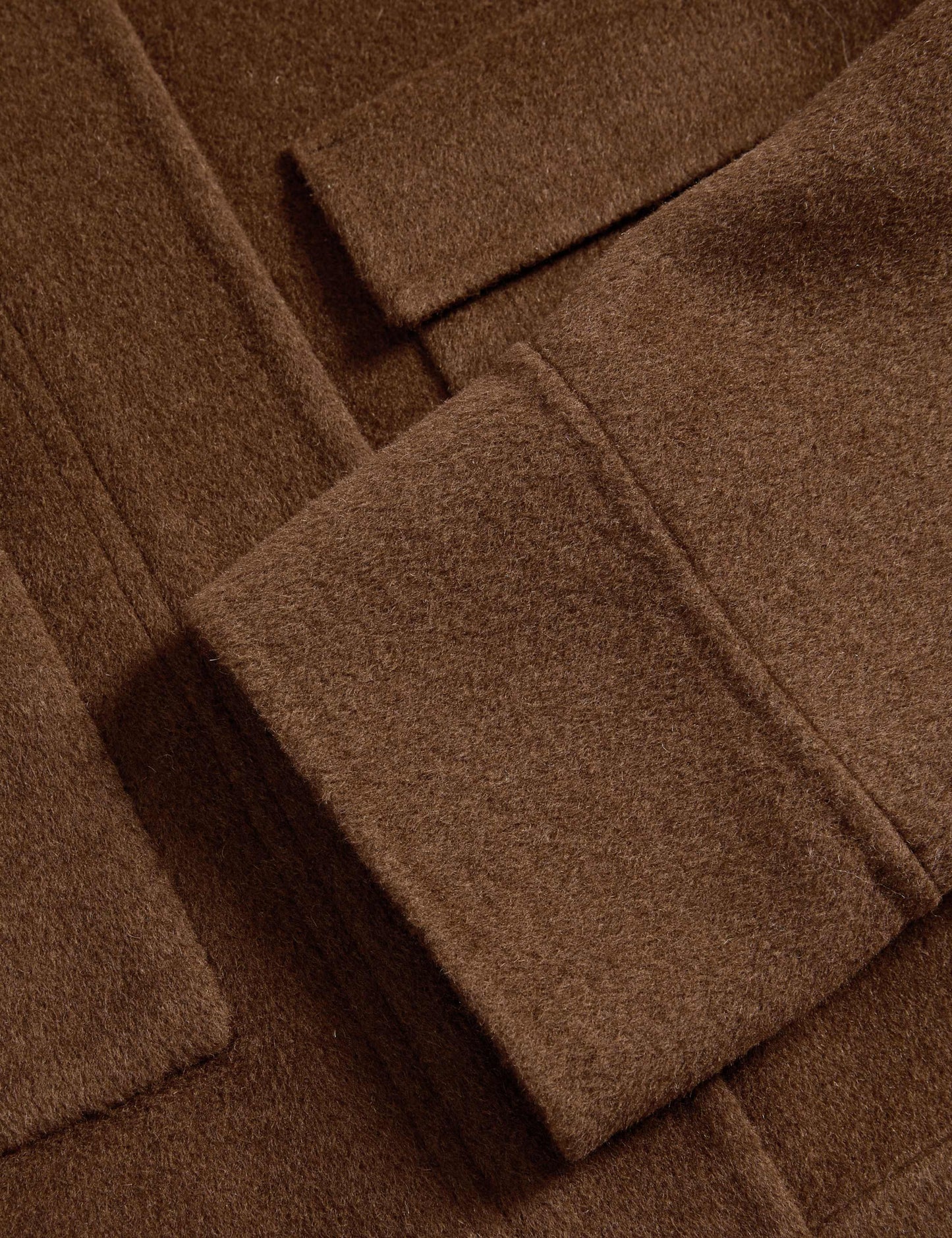 Wool Blend Collared Cropped Utility Jacket