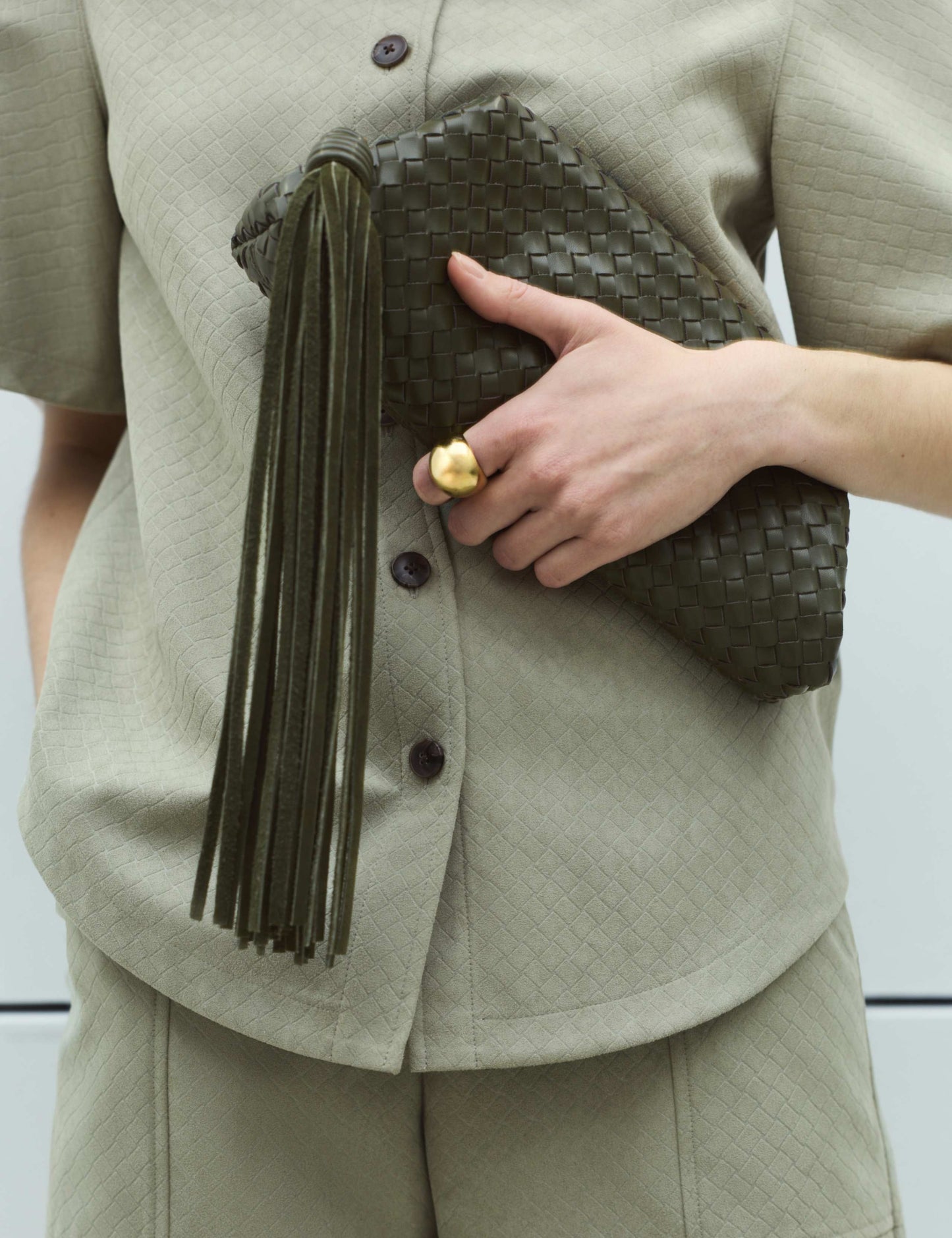 Woven Clutch Bag