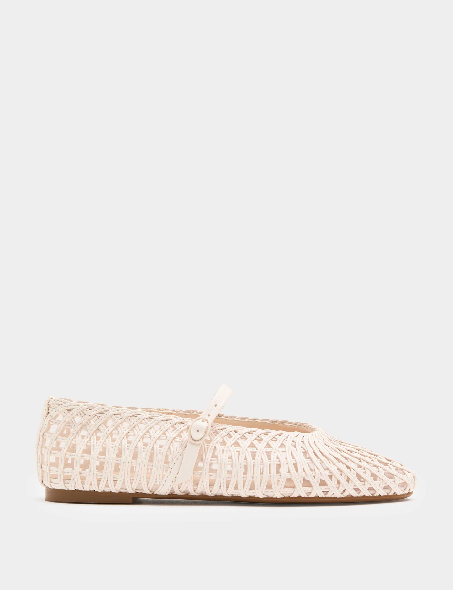 Woven Flat Mary Jane Ballet Pumps