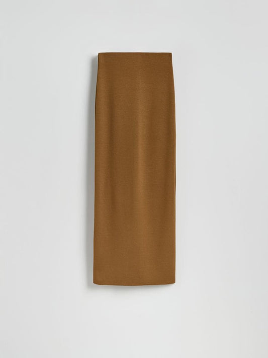 Viscose blend jersey skirt