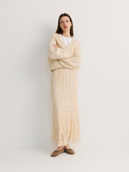 Maxi lace skirt