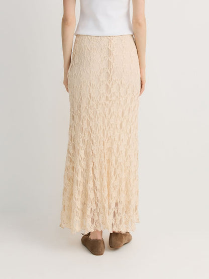 Maxi lace skirt